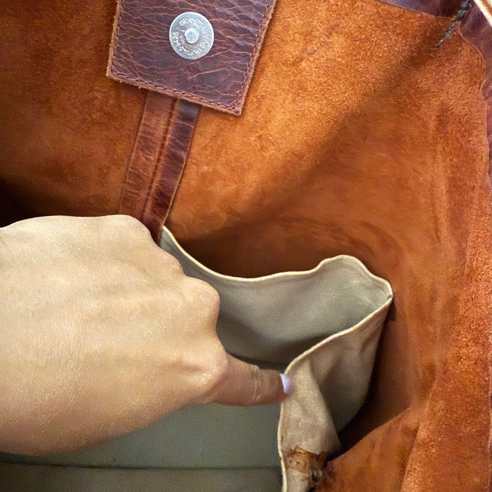 CELIA TOTE GENUINE LEATHER HANDBAG - Picture 12 of 16